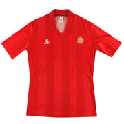 1984-86 Spanien Le Coq Sportif Heimtrikot *Neuwertig* L