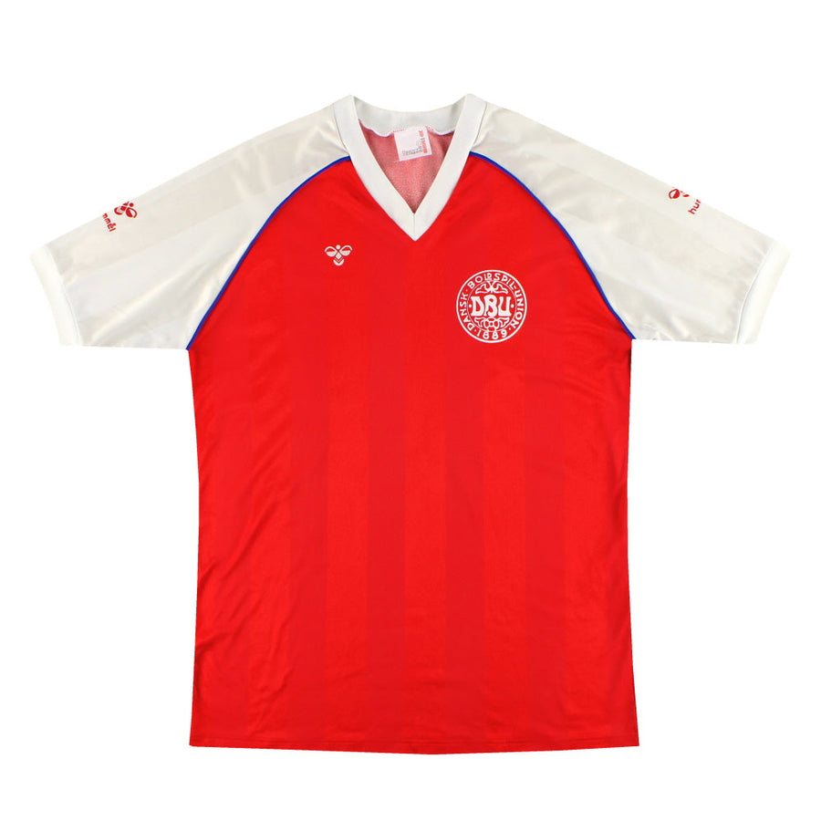 1984-86 Dänemark Hummel Heimtrikot L