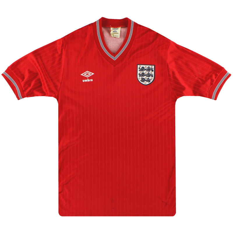 1984-87 England Umbro Auswärtstrikot *Neuwertig* Jungen L.