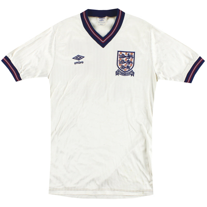 1984-87 England Umbro U-21 Match Worn Heimtrikot #15 M
