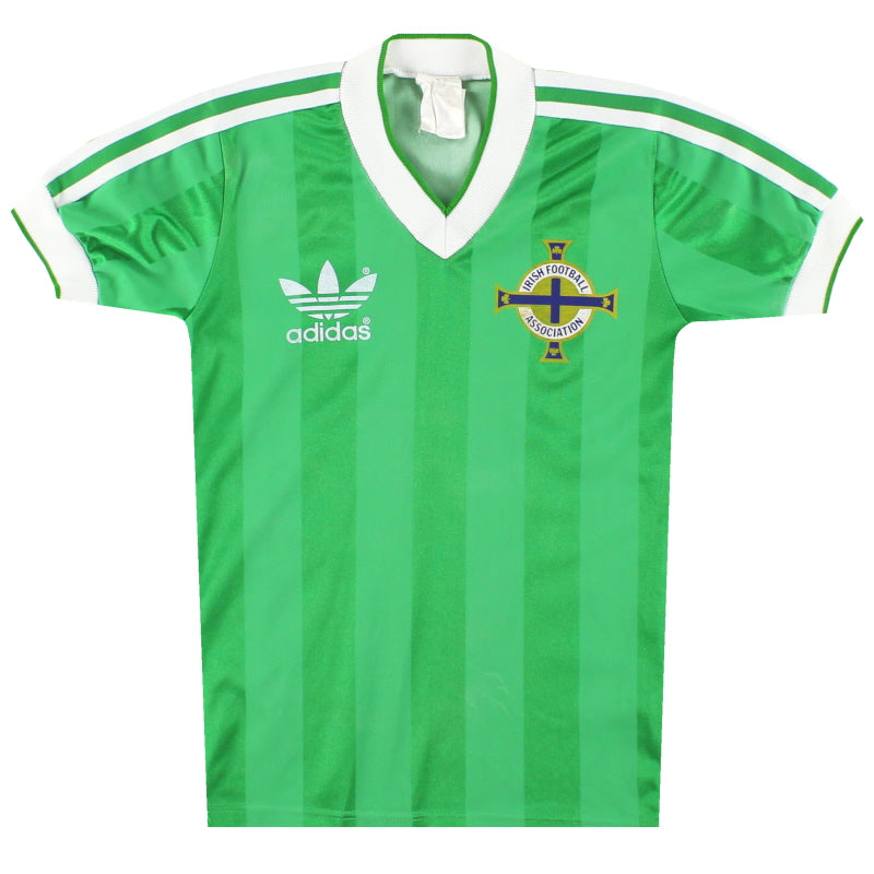 1985-86 Nordirland adidas Heimtrikot Knaben