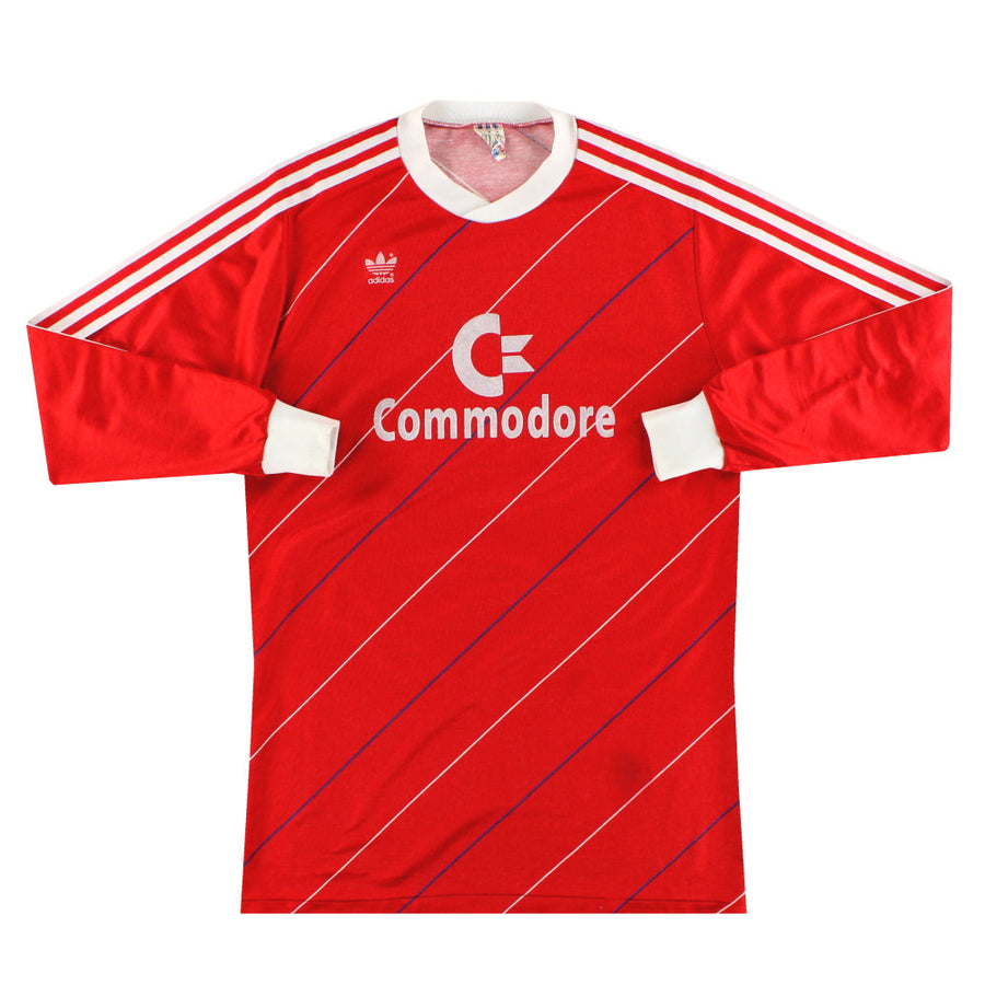 1985-86 FC Bayern München adidas Heimtrikot Langarm