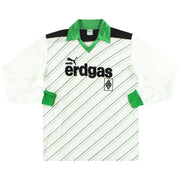 1985-87 Borussia Mönchengladbach Puma Heimtrikot Langarm XS
