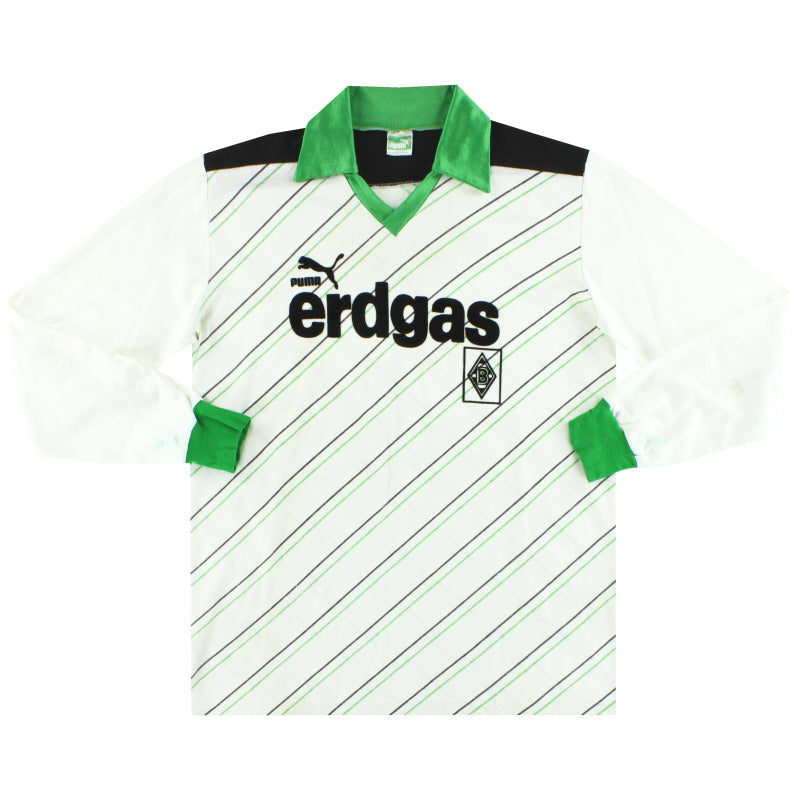 1985-87 Borussia Mönchengladbach Puma Heimtrikot Langarm XL