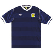 1985-88 Schottland Umbro Heimtrikot S