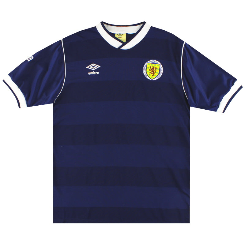 1985-88 Schottland Umbro Heimtrikot S