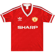 1986-88 Manchester United adidas Heimtrikot Gr. L Jungen