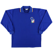 1986-90 Italien Diadora Spieler-Heimtrikot #16 Langarm L