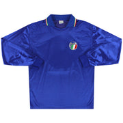 1986-90 Italien Diadora Spielerversion Heimtrikot #8 Langarm L