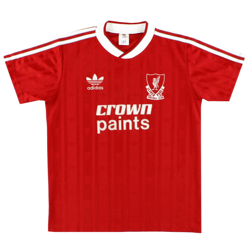 1987-88 Liverpool adidas Home Shirt L