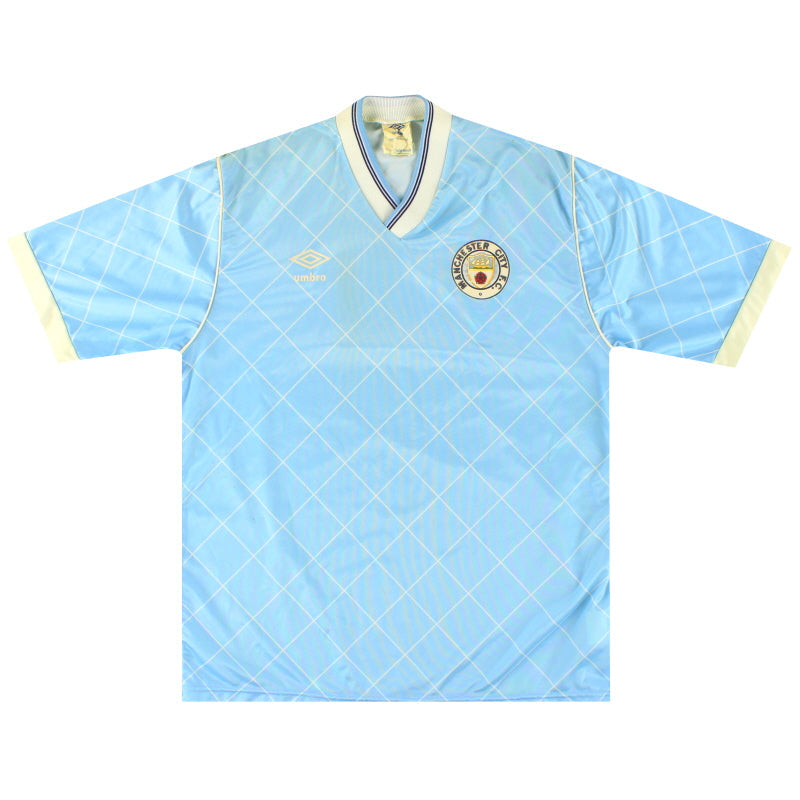 1987-89 Manchester City Umbro Heimtrikot M