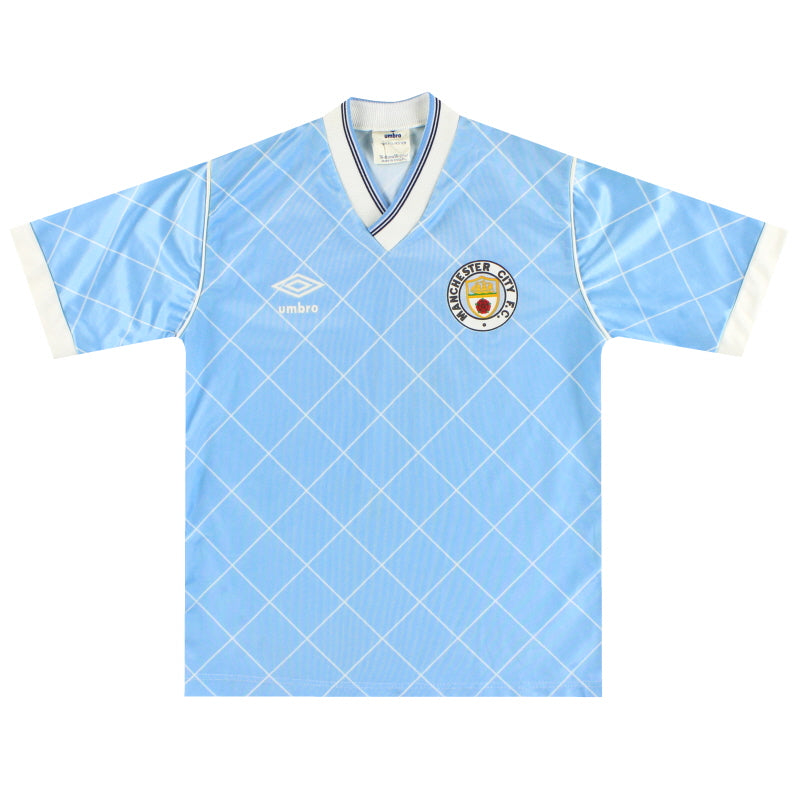 1987-89 Manchester City Umbro Heimtrikot Y