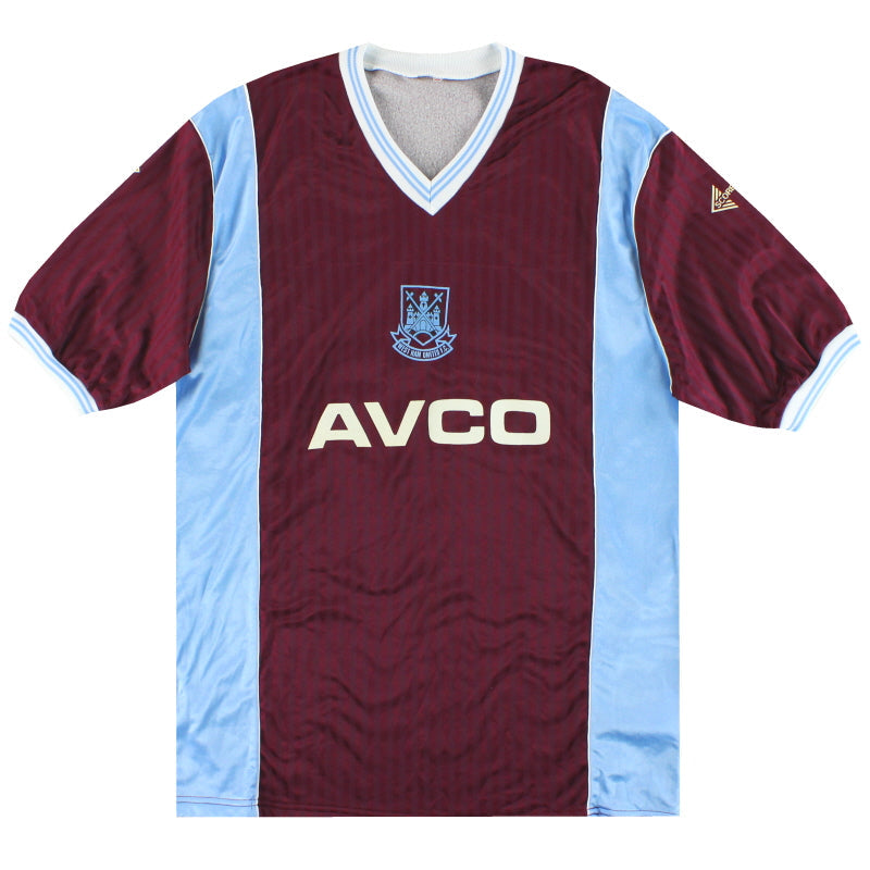 1987-89 West Ham Scoreline Heimtrikot L