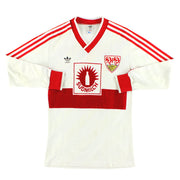 1987-89 Stuttgart adidas Heimtrikot Langarm S