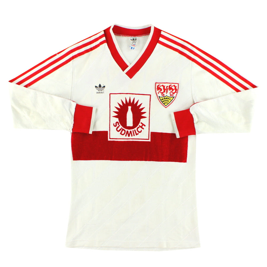 1987-89 Stuttgart adidas Heimtrikot Langarm S