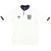 1987-90 England Umbro Heimtrikot Gr. S