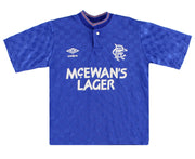 1987-90 Rangers Umbro Home Shirt XL.B