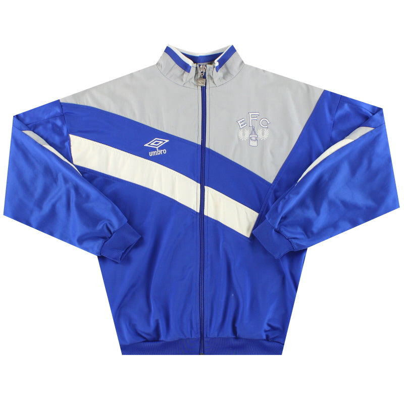1988-90 Everton Umbro Trainingsjacke mit Reißverschluss Y