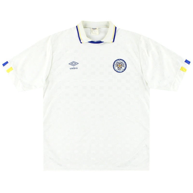1988-90 Leeds Umbro Heimtrikot L