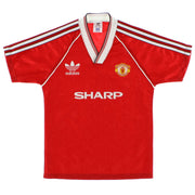 1988-90 Manchester United adidas Heimtrikot Gr. L.Boys
