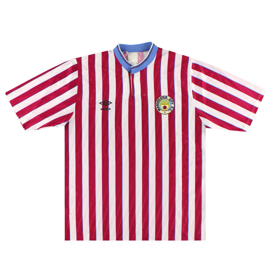 1988-90 Manchester City Umbro Auswärtstrikot XL