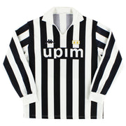 1989-90 Juventus Kappa Heimtrikot L/S L