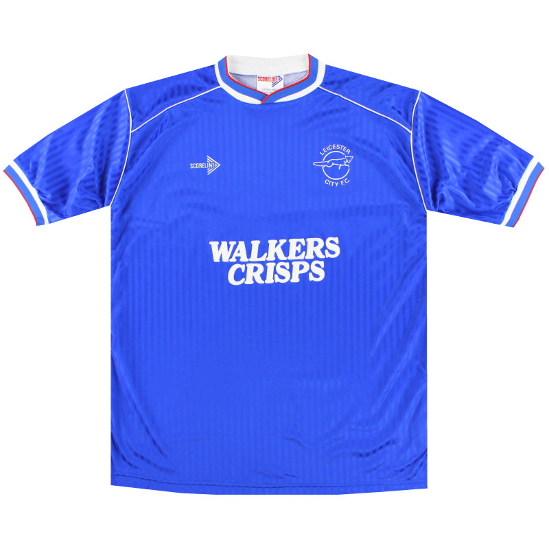 1989-90 Leicester City Heimtrikot *Neuwertig* XL