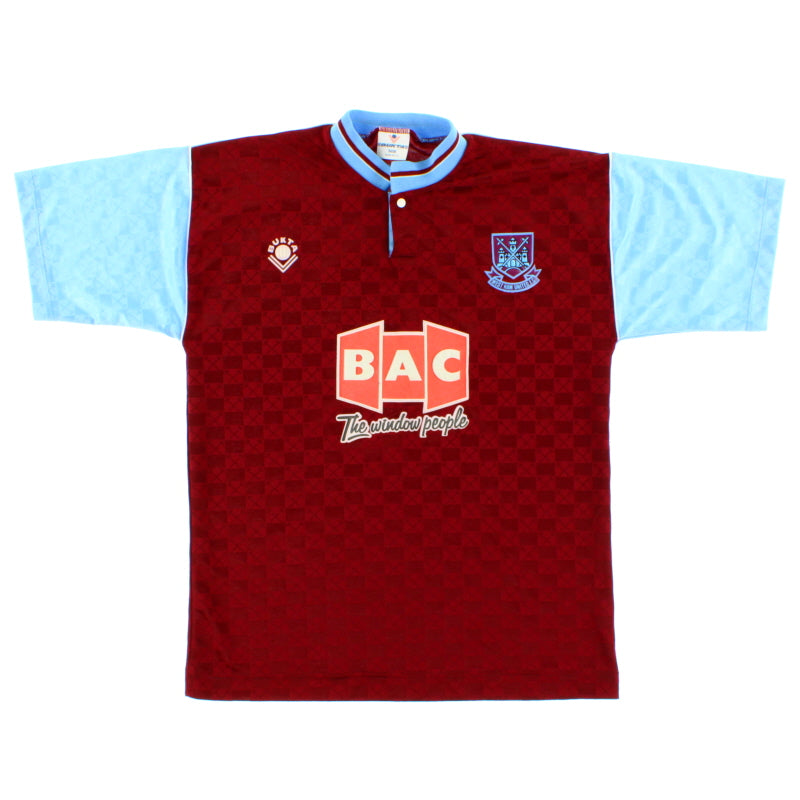 1989-90 West Ham Bukta Heimtrikot S