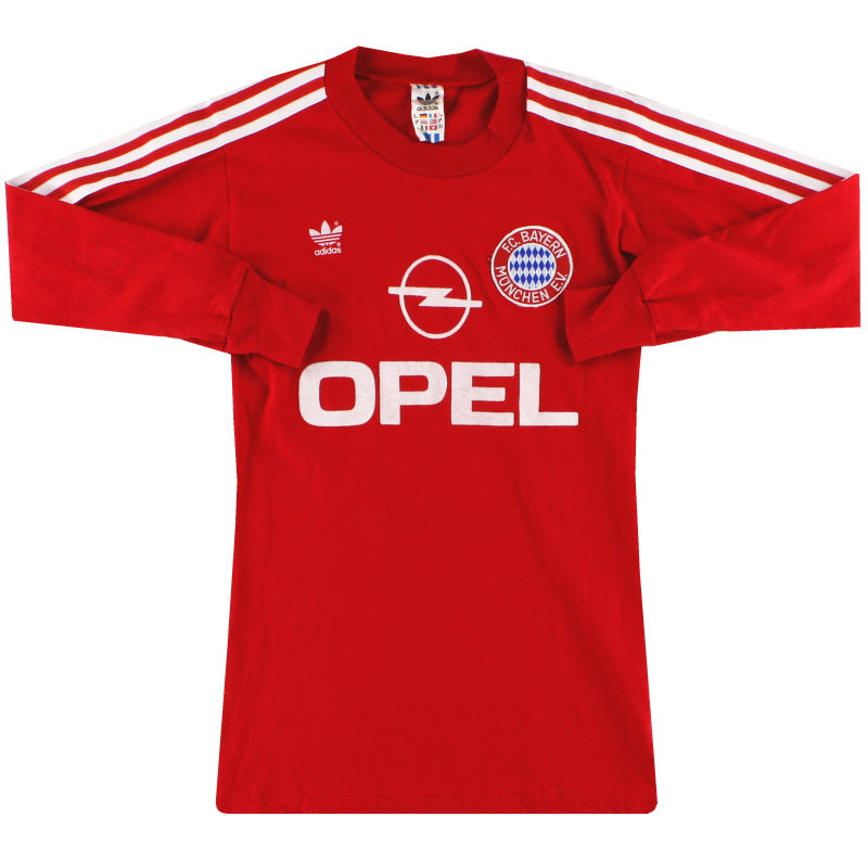 1989-91 FC Bayern München adidas Heimtrikot Langarm S