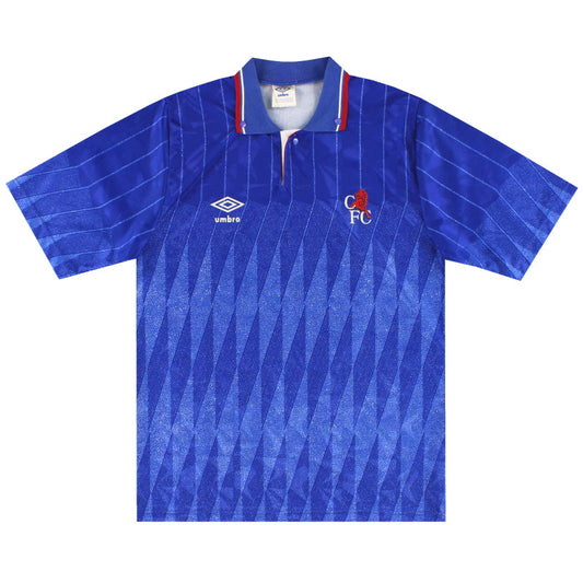 1989-91 Chelsea Umbro Home Shirt L