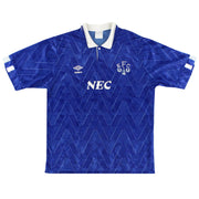 1989-91 Everton Umbro Heimtrikot L