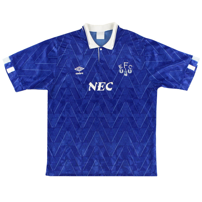 1989-91 Everton Umbro Heimtrikot L