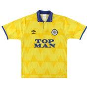 1989-91 Leeds Umbro Auswärtstrikot M