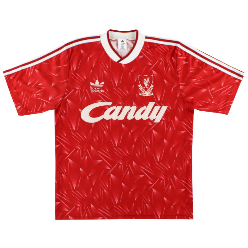 1989-91 Liverpool adidas Heimtrikot XS