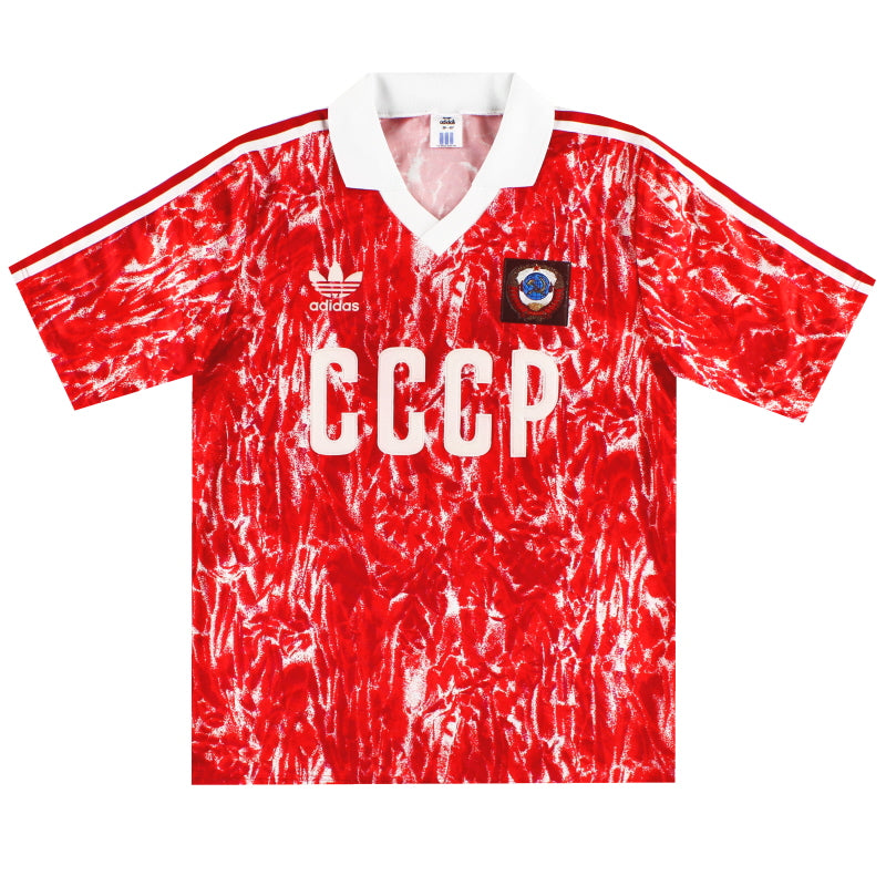 1989-91 Sowjetunion adidas Heimtrikot *Neuwertig* M