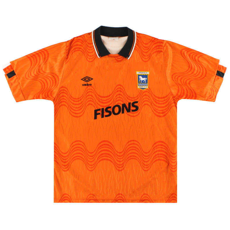 1989-92 Ipswich Umbro Auswärtstrikot S