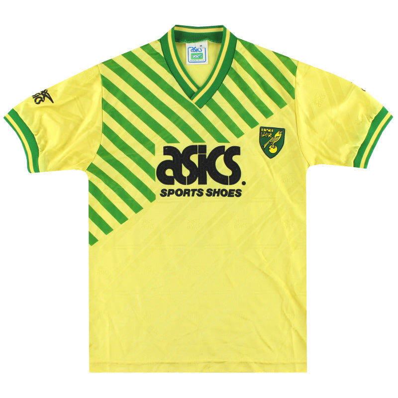 1989-92 Norwich City Asics Heimtrikot M