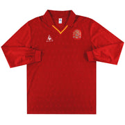 1989 Spanien Match Worn Heimtrikot L/S #2 (Chendo) gegen N-Irland XL