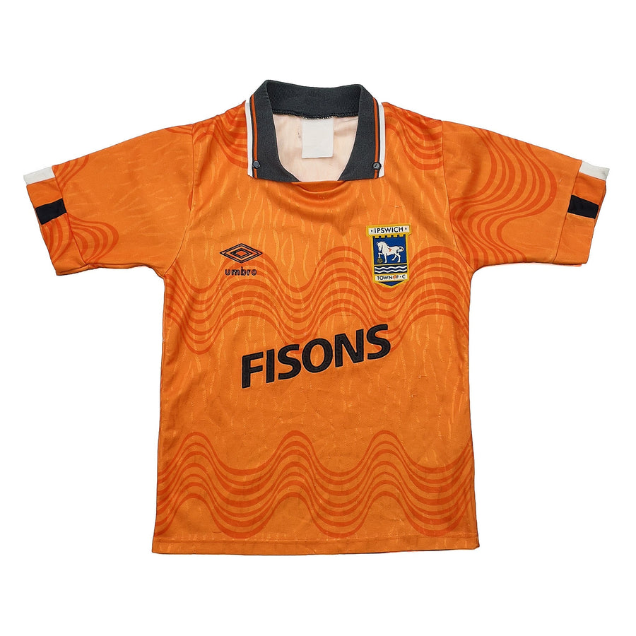 1989/92 Ipswich Town Auswärtstrikot (S. Kinder) Umbro