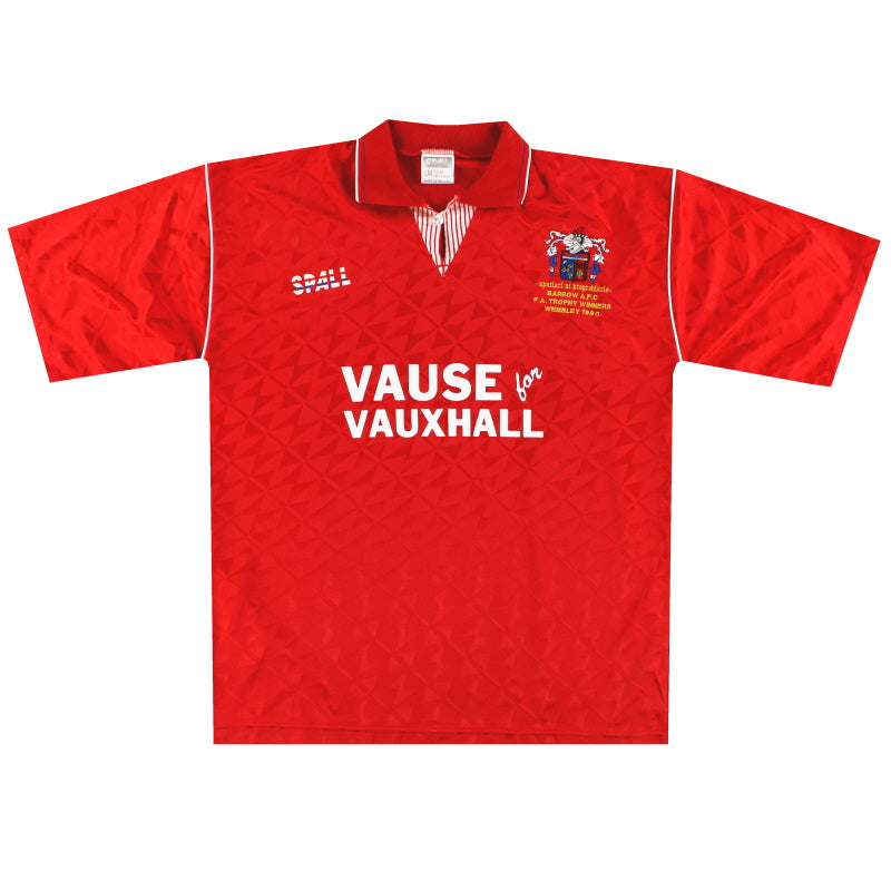 1990-91 Barrow Spall „Winners“ Auswärtstrikot L