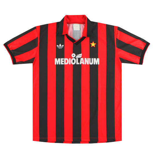1990-91 AC Milan adidas Home Shirt #9 L