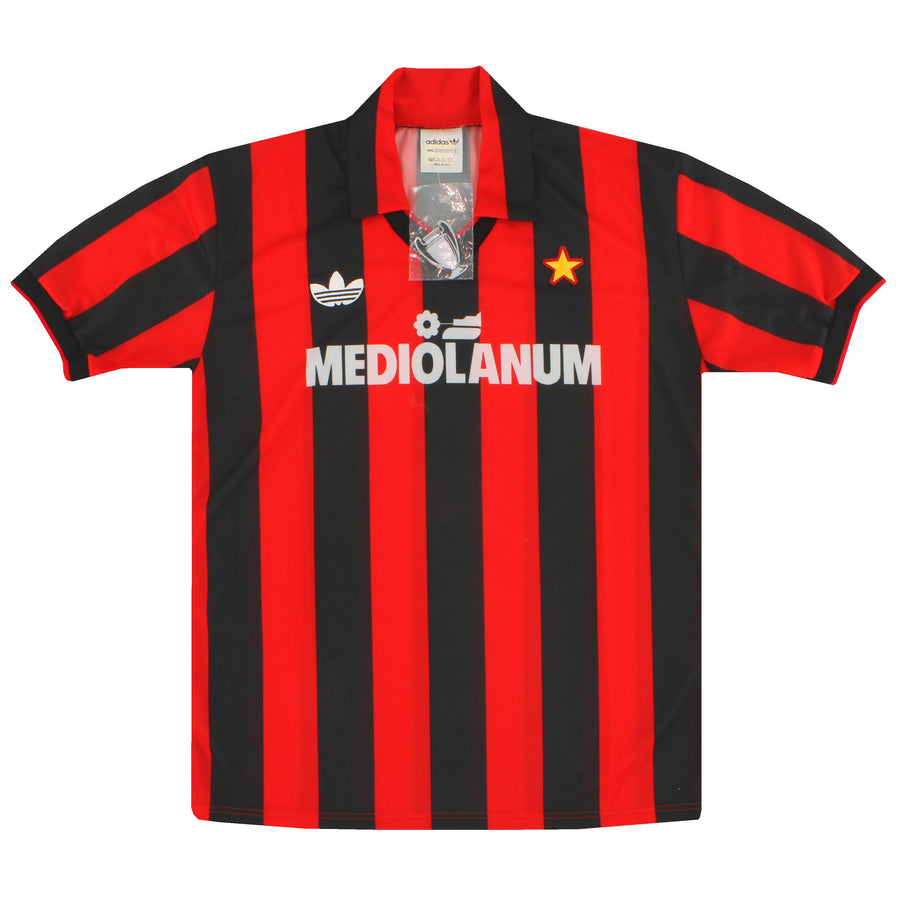 1990-91 AC Mailand adidas Heimtrikot *Neuwertig* M