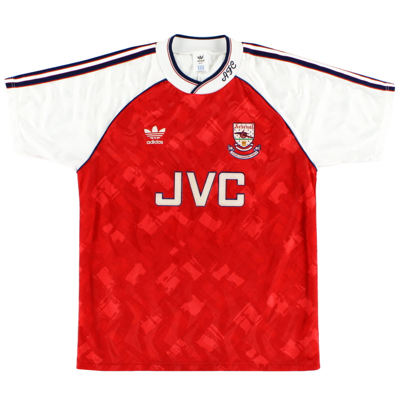 1990-92 Arsenal adidas 'Champions' Heimtrikot S