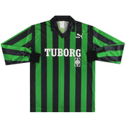 1990-92 Borussia Mönchengladbach Puma Auswärtstrikot Langarm L