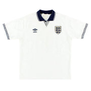 1990-92 England Umbro Heimtrikot L