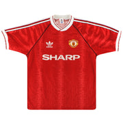 1990-92 Manchester United adidas Heimtrikot L