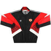 1990-92 Manchester United adidas Trainingsjacke *Neuwertig* L