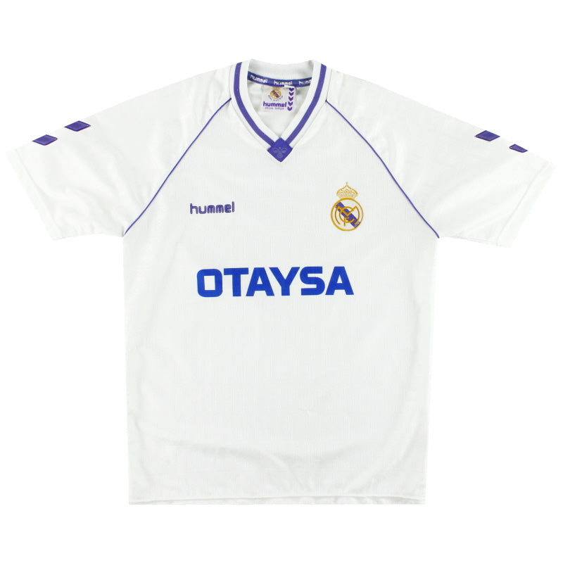 1990-92 Real Madrid Hummel Heimtrikot L