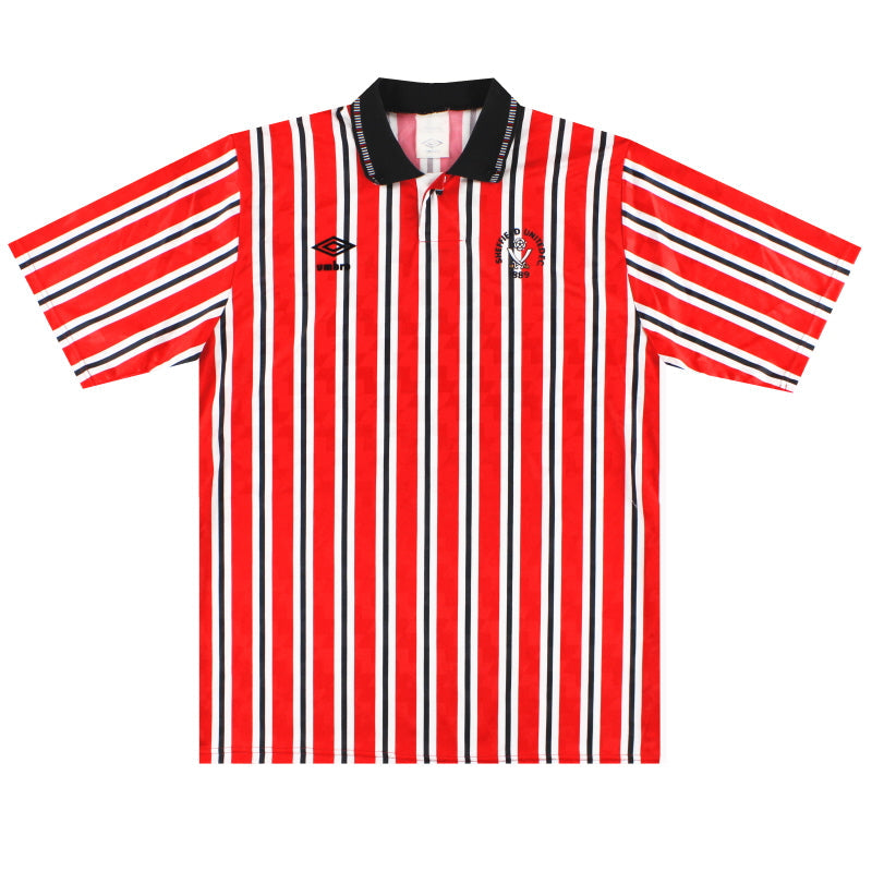 1990-92 Sheffield United Umbro Heimtrikot L