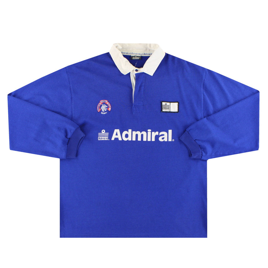 1990-92 Rangers Admiral Rugby Poloshirt L